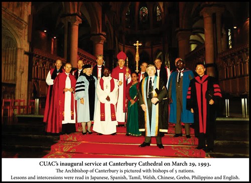 CUAC's Inaugural Service Canterbury March 1993 With Caption 2